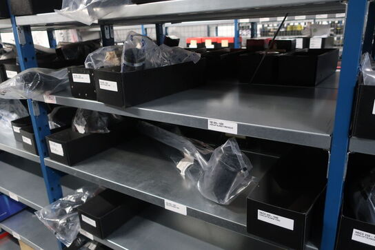 12 fag lagerreol med indhold