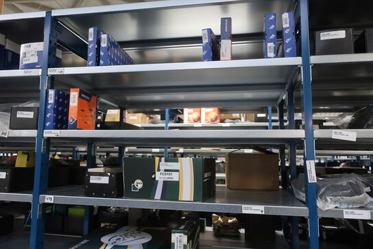 12 fag lagerreol med indhold