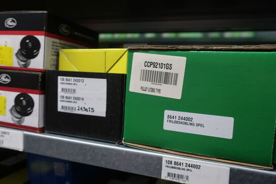 28 fag lagerreoler med indhold