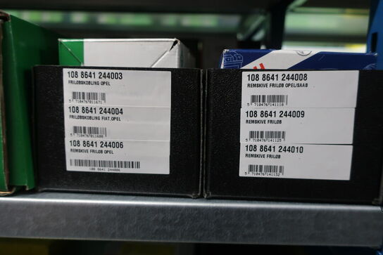 28 fag lagerreoler med indhold