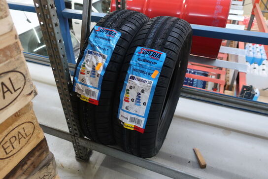 2 stk. dæk SUPERIA 165/70T14 81T