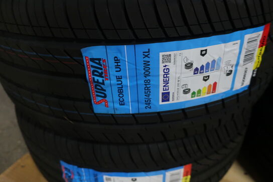 4 stk. dæk SUPERIA 245/45R18 100W XL
