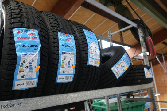 5 stk. dæk SUPERIA 205/70R15 96T