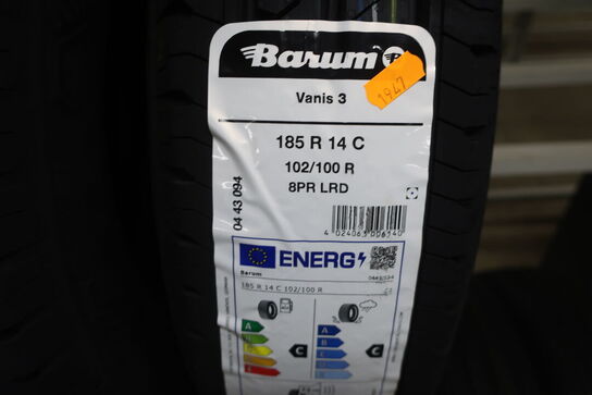 2 stk. dæk BARUM 185R14C 102/100 R
