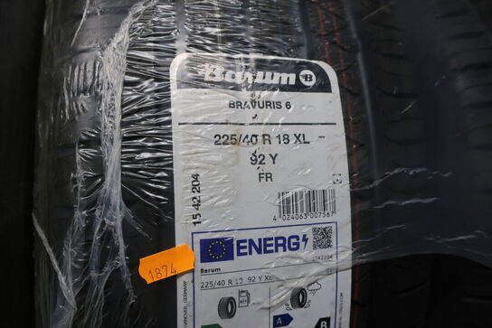 4 stk. dæk BARUM 225/40 R 18 XL 92 Y
