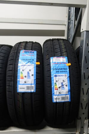 2 stk. dæk SUPERIA 215/65R16C 109/107S