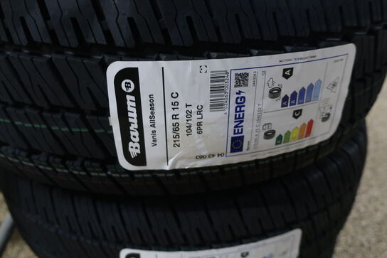 3 stk. dæk BARUM 215/65 R 15 C 104/102 T