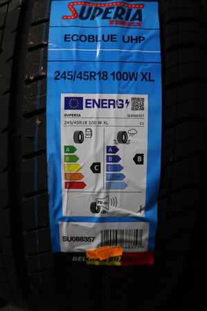 2 stk. dæk SUPERIA 245/45R18 100W XL