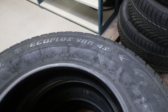 4 stk. dæk FORTUNA 215/740R15 C109/107R