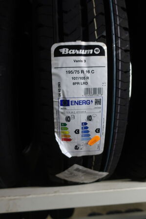 2 stk. dæk BARUM 195/75RR 16 C