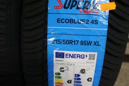 2 stk. dæk SUPERIA 215/50R17 95W XL