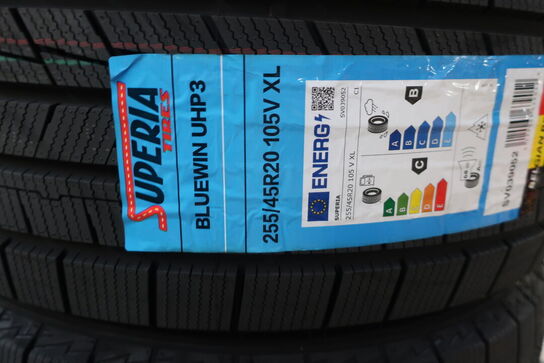 4 stk. dæk SUPERIA 255/45R20 105V XL