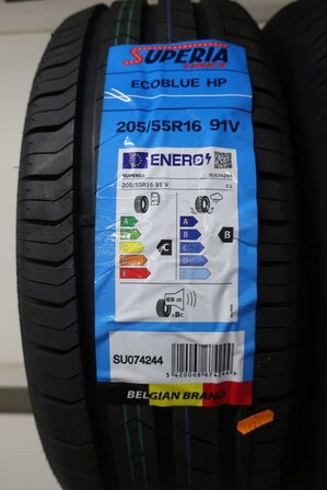 3 stk. dæk SUPERIA 205/55R16 91V