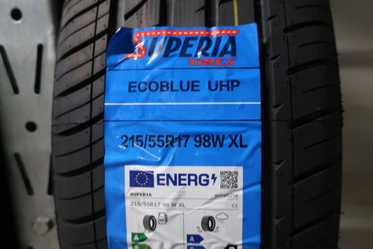 2 stk. dæk SUPERIA 215/55R17 98W XL