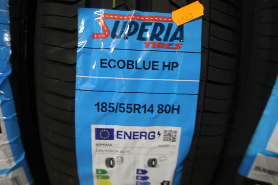 4 stk. dæk SUPERIA 185/55R14 80H
