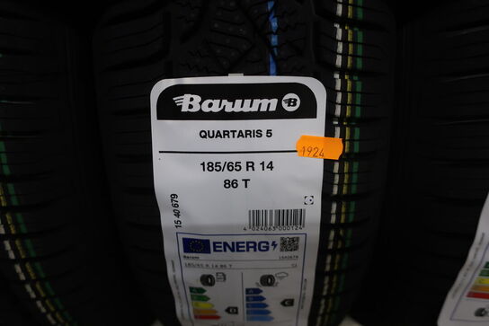 4 stk. dæk BARUM 185/65 R 14 86T