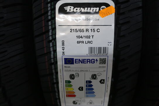 4 stk. dæk BARUM 215/65 R 15 C