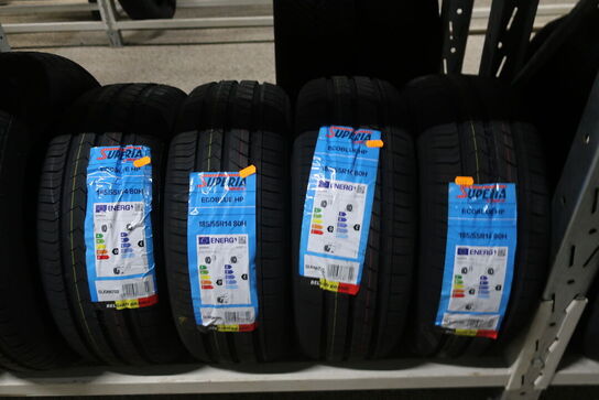 4 stk. dæk SUPERIA 185/55R14 80H