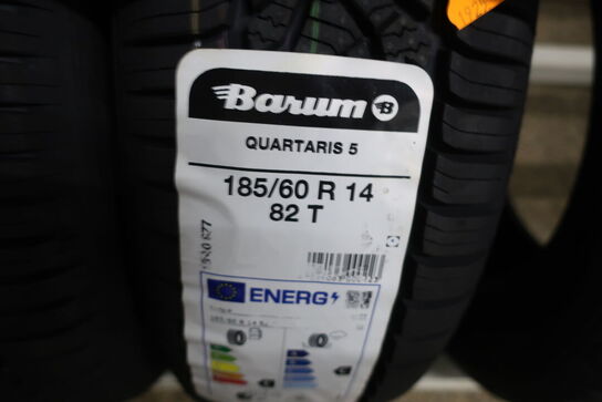 4 stk. dæk BARUM 185/60 R 14 82T