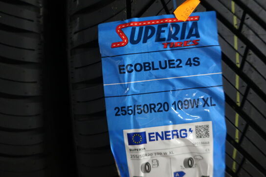 4 stk. dæk SUPERIA 255/50R20 109W XL