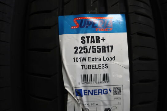 4 stk. dæk SUPERIA 225/55R17 101W