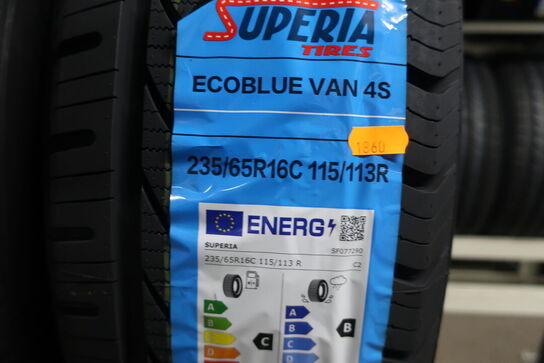 2 stk. dæk SUPERIA 235/65R16C 115/113R
