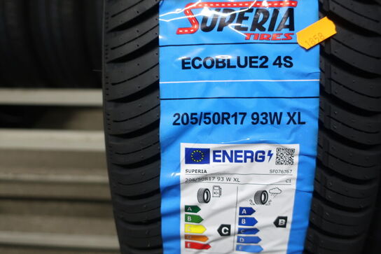 2 stk. dæk SUPERIA 205/50R17 93W XL