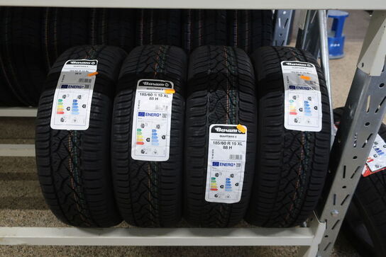 4 stk. dæk YOKOHAMA 185/60R 15 XL 88 H