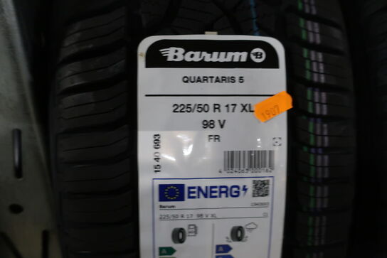 6 stk. dæk BARUM 225/50R 17 XL 98V