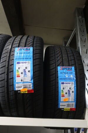 2 stk. dæk SUPERIA 245/45R18 100W XL