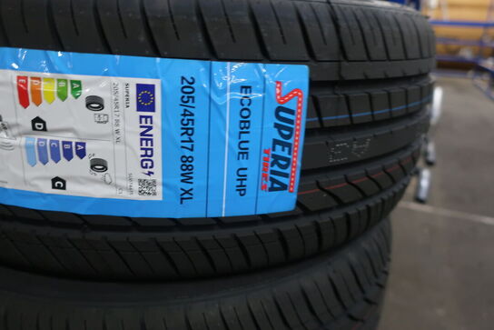 4 stk. dæk SUPERIA 205/45R17 88W XL