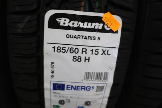 4 stk. dæk YOKOHAMA 185/60R 15 XL 88 H