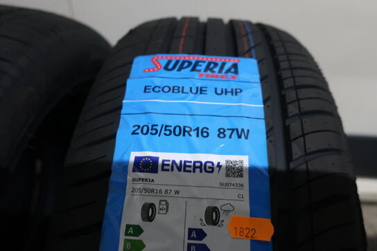 4 stk. dæk SUPERIA 205/50R16 87W
