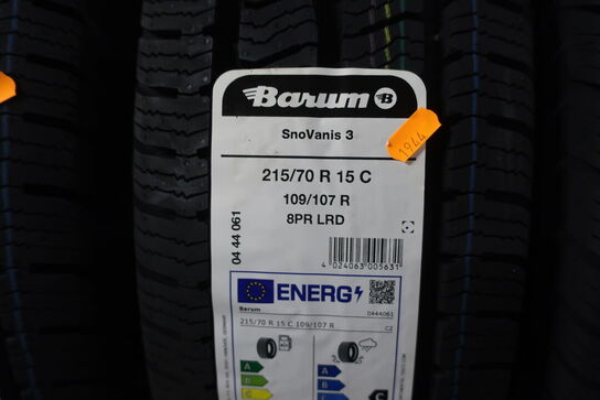 4 stk. dæk BARUM 215/70 R 15 C 109/107 R