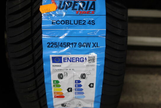 2 stk. dæk SUPERIA 225/45R17 94W XL