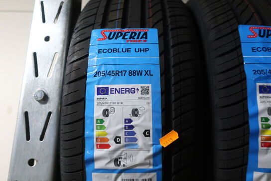 2 stk. dæk SUPERIA 205/45R17 88W XL