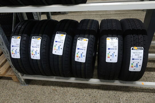 6 stk. dæk BARUM 195/70 R 15 C 104/102 R