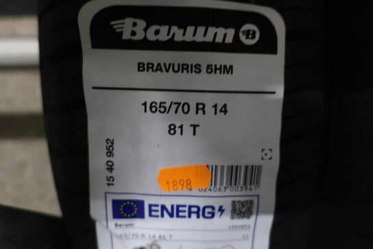 4 stk. dæk BARUM 165/70 R 14 81T