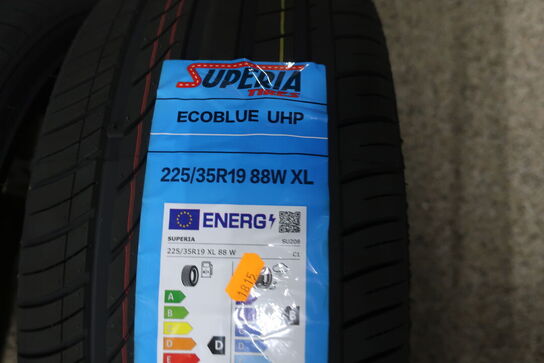 2 stk. dæk SUPERIA 225/35R19 88W XL