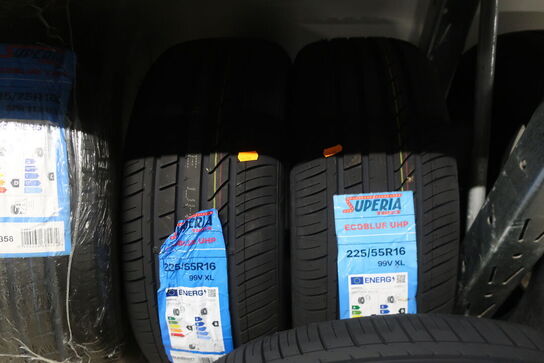 2 stk. dæk SUPERIA 225/55R16 99V XL 