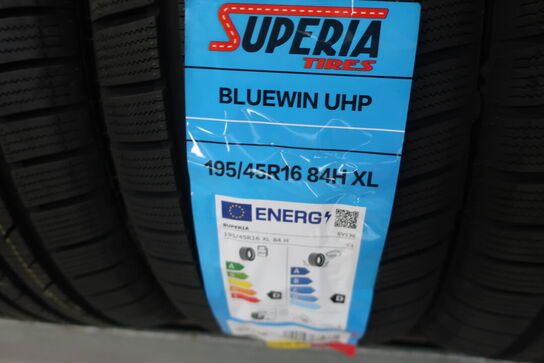 4 stk. dæk SUPERIA 195/45R16 84H XL