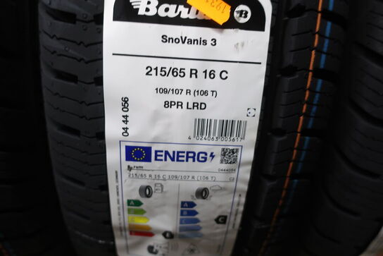 4 stk. dæk BARUM 215/65R 16C
