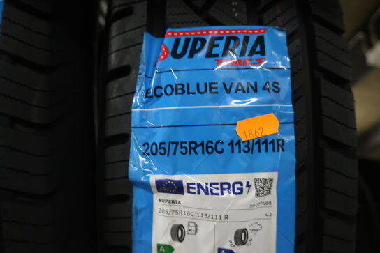 2 stk. dæk SUPERIA 205/75R16C 113/111R