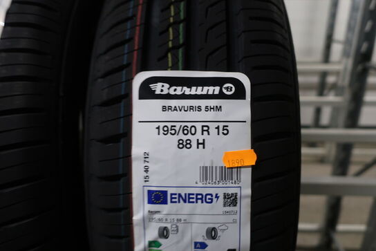 4 stk. dæk BARUM 195/60 R 15 88H