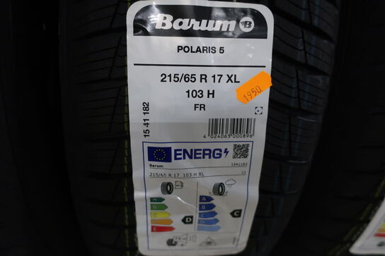 3 stk. dæk BARUM 215/65 R 17 XL 103 H