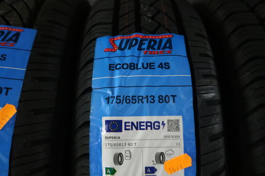 4 stk. dæk SUPERIA 175/65R13 80T