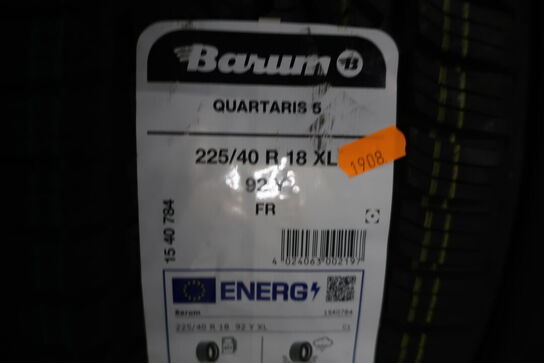 6 stk. dæk BARUM 225/40 R 18 XL 92Y