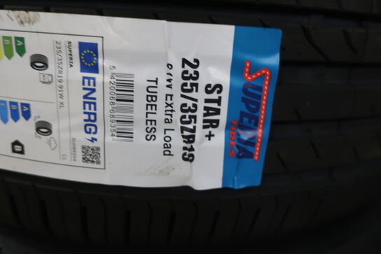 3 stk. dæk SUPERIA 235/35ZR 91W