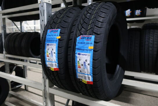 2 stk. dæk SUPERIA 235/65R16C 115/113R