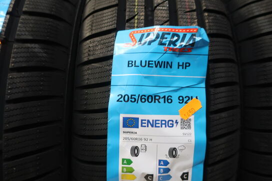 6 stk. dæk SUPERIA 205/60R16 92H